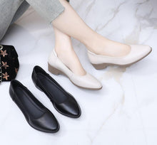 Small Size 2 Low Wedge Leather Work Shoes FS181