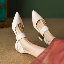 Small Size 3-5 Block Low Heels With Buckle TS198