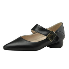 Small Size 3-5 Block Low Heels With Buckle TS198