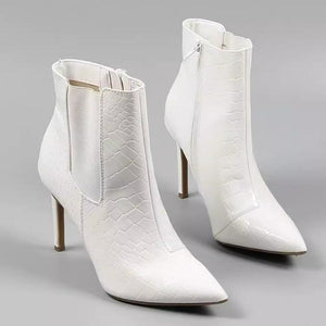 Small Size 3 Pointy Ankle Boots For Women MS312
