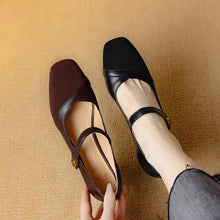Small Size Block Chunky Mary Jane Shoes MS326