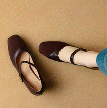 Small Size Block Chunky Mary Jane Shoes MS326