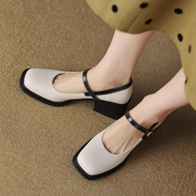 Small Size Block Heel Mary Jane Shoes MS261