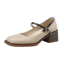 Small Size Block Heel Mary Jane Shoes MS261
