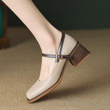Small Size Block Heel Mary Jane Shoes MS261