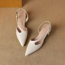 Small Size Block Heel Slingback Sandal Shoes FS94