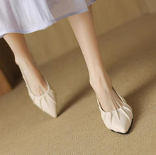 Small Size Block Low Heel Slingback Shoes MS251