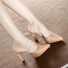 Small Size Chunky Heel Clear Strap Shoes FS105
