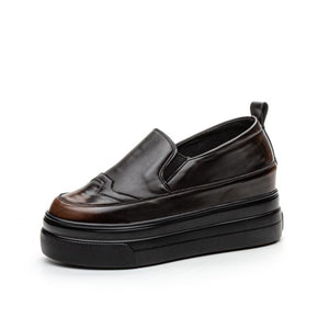 Small Size Inner Heel Leather Casual Shoes FS267