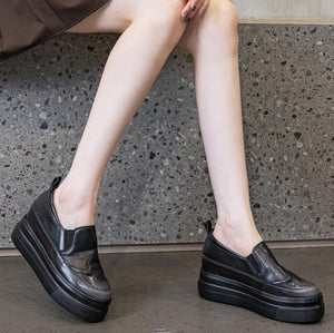 Small Size Inner Heel Leather Casual Shoes FS267