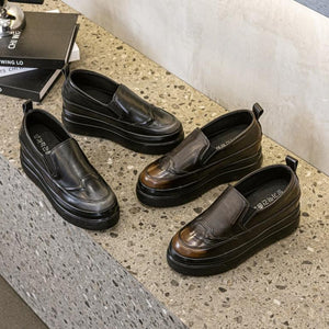 Small Size Inner Heel Leather Casual Shoes FS267