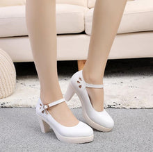 Small Size Mary Jane Closed Toe Heels GS30