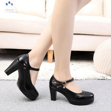 Small Size Mary Jane Closed Toe Heels GS30