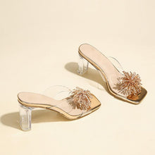 Small Size Metallic Clear Heel Shoes AW2629