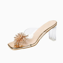 Small Size Metallic Clear Heel Shoes AW2629