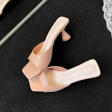 Small Size Open Toe Slip On Heeled Sandals FS114