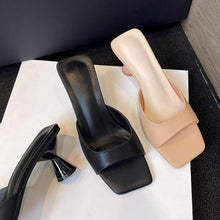 Small Size Open Toe Slip On Heeled Sandals FS114