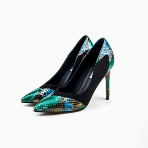 Small Size Pinted Leather Pointy Pump Shoes FS27