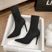 Small Size Pointed Sexy Heeled Short Boots AS50