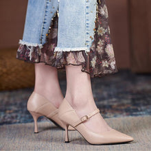 Small Size Pointy Mary Jane Pump Shoes ES121