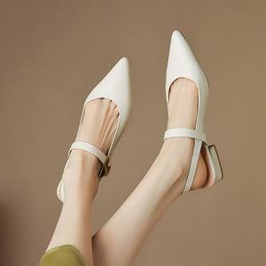 Small Size Pointy Slingback Flat Low Heels FS69