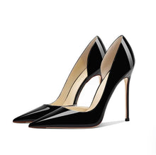 Small Size Side Empty Patent Heels GS56