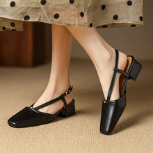 Small Size Slingback Block Heel Shoes FS72