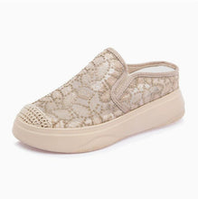 Small Size Slip On Lace Mesh Shoes For Women SS2797