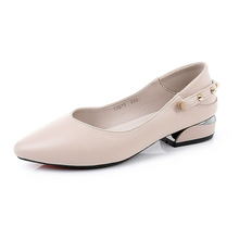 Small Size Stud Strap Block Low Heels MS591