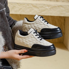 Small Size Thicksole Leather Casual Shoes FS263