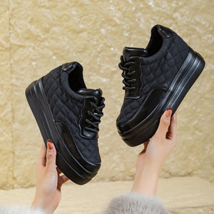 Small Size Thicksole Leather Casual Shoes FS263