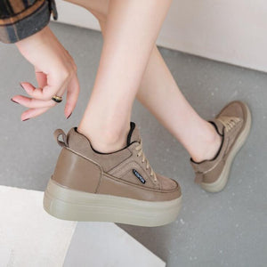 Small Size Thicksole Suede Leather Booties AP109