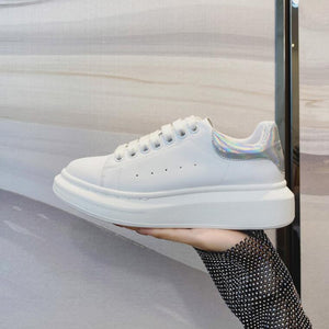 Small Size Thicksole White Sneakers ES82