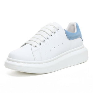 Small Size Thicksole White Sneakers ES82