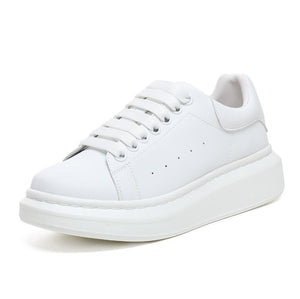 Small Size Thicksole White Sneakers ES82