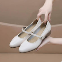 Small Size Wedge Heel Mary Jane Leather Shoes TS64