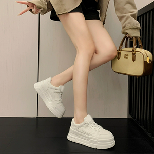Small Size White Height Increase Casual Shoes TS385