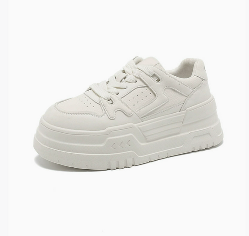 Small Size White Height Increase Casual Shoes TS385