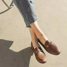 Small Feet Flat Heel Leather Loafers AW2611