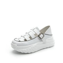 Strappy Leather Casual Shoes For Petite Feet MS95