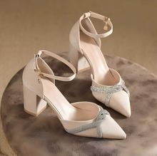 Women's Chunky Heel Ankle Strap Suede Sandals TS426