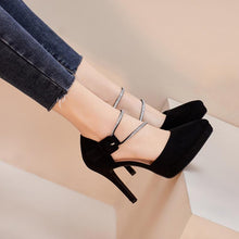 Women's Closed Platform High Heel Shoes MS86