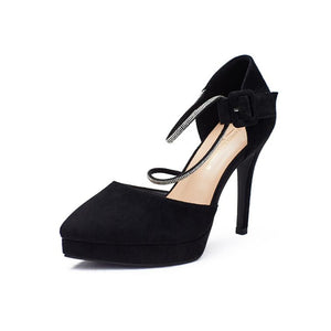Women's Closed Platform High Heel Shoes MS86