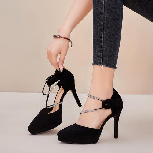 Women's Closed Platform High Heel Shoes MS86