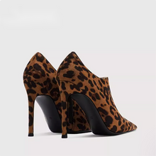 Women's High Heel Leopard Booties TS279