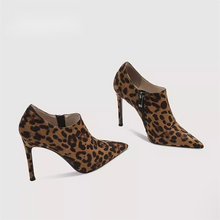 Women's High Heel Leopard Booties TS279