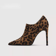 Women's High Heel Leopard Booties TS279