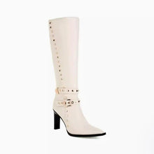 Women's High Heeld Stud Boots For Small Feet TS83