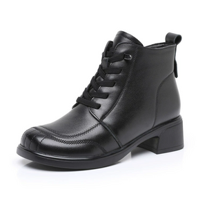 short black dress boots women Amazon.com | Athlefit Women's Ankle Boots Chunky Low Heel Black Short Boots Comfortable Round Toe Winter Dress Booties Size 5.5