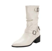 Women's Petite Block Mid Calf Boots AW2664